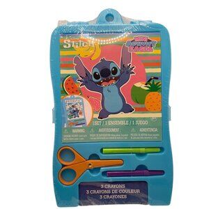 Disney Stitch Mini Activity Easel Set  Kids Art & Craft Kit With Crayons Sticker